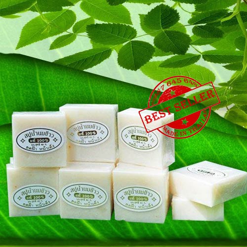 12 Cục Xà phòng cám gạo Jam Rice Milk Thái Lan | BigBuy360 - bigbuy360.vn