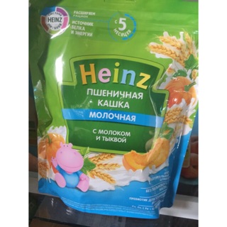 Bột Heinz  ăn dặm 5M+vị lúa mì, sữa, bí đỏ date mới nhất