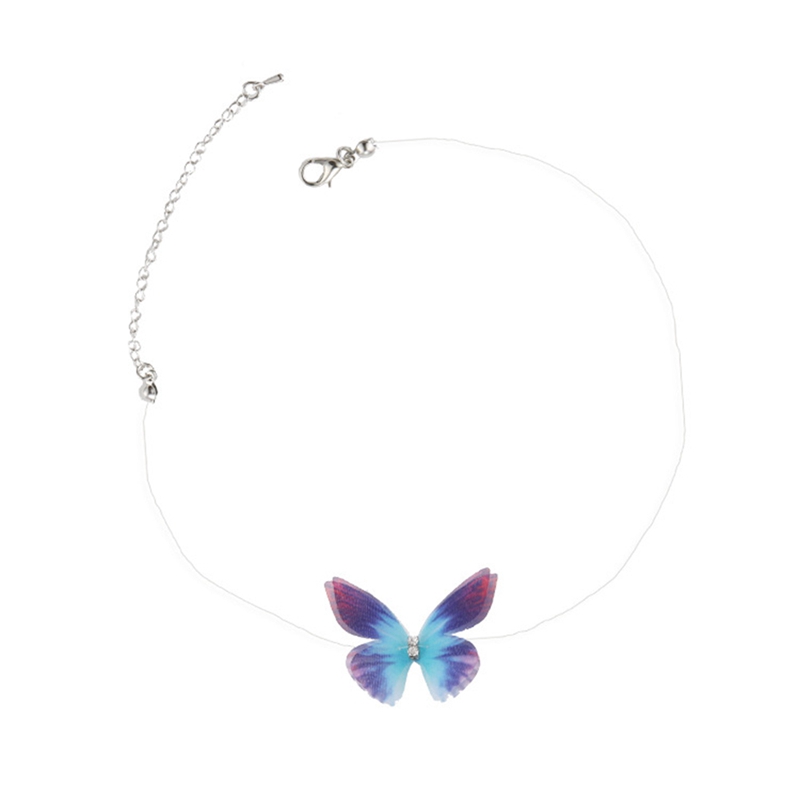 Vòng cổ choker mặt bướm trong suốt nhiều màu | BigBuy360 - bigbuy360.vn