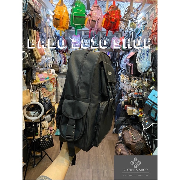 Balo Degrey Basic Backpack 2810 Clothes Shop Balo Đen Đi Học Nhiều Ngăn Ulzzang Unisex ( Tặng Bông 7 Màu )