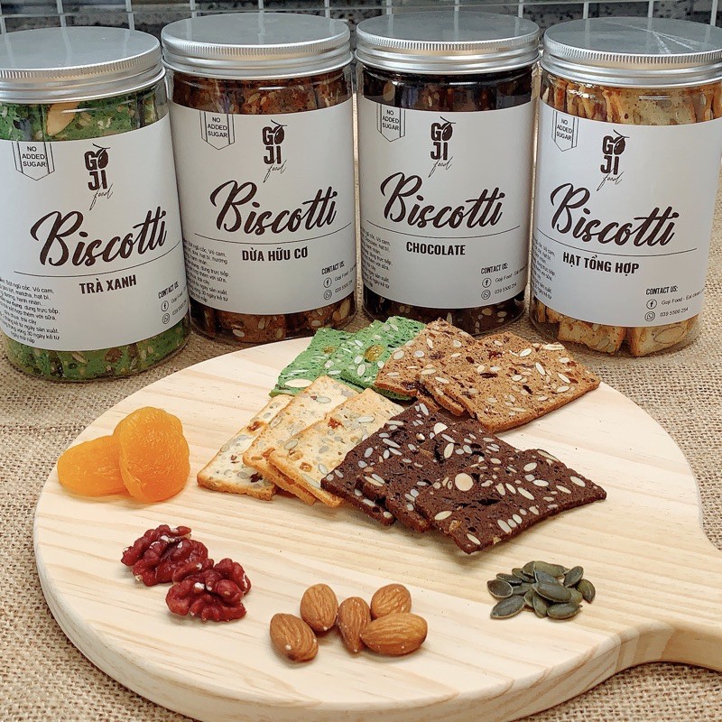 Bánh BISCOTTI 4 vị 250g - Bánh Ăn Kiêng, Giảm Cân, Dành Cho Người Tiểu Đường | BigBuy360 - bigbuy360.vn