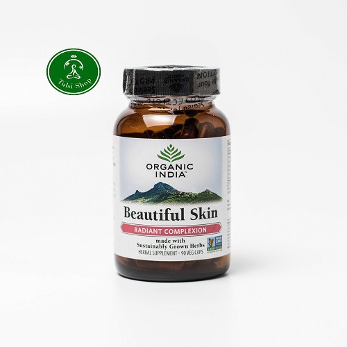 Viên uống hỗ trợ giảm mụn Beautiful Skin Organic India 90v