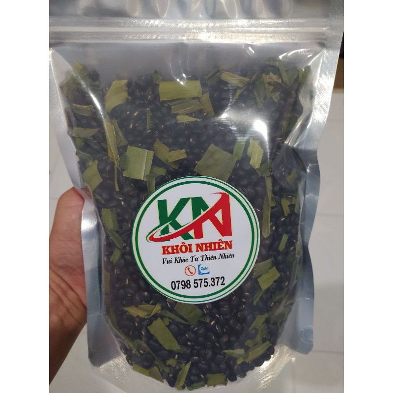 1kg Trà Đậu Đen Xanh Lòng Rang Chín - Lá dứa