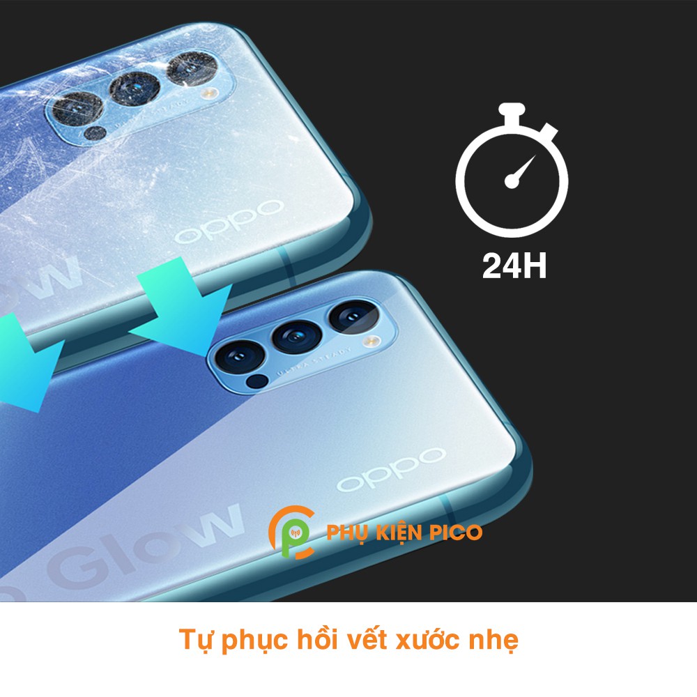 Dán lưng Reno 4 full mặt lưng trong suốt PPF tự phục hồi vết xước - Dán dẻo Oppo Reno 4