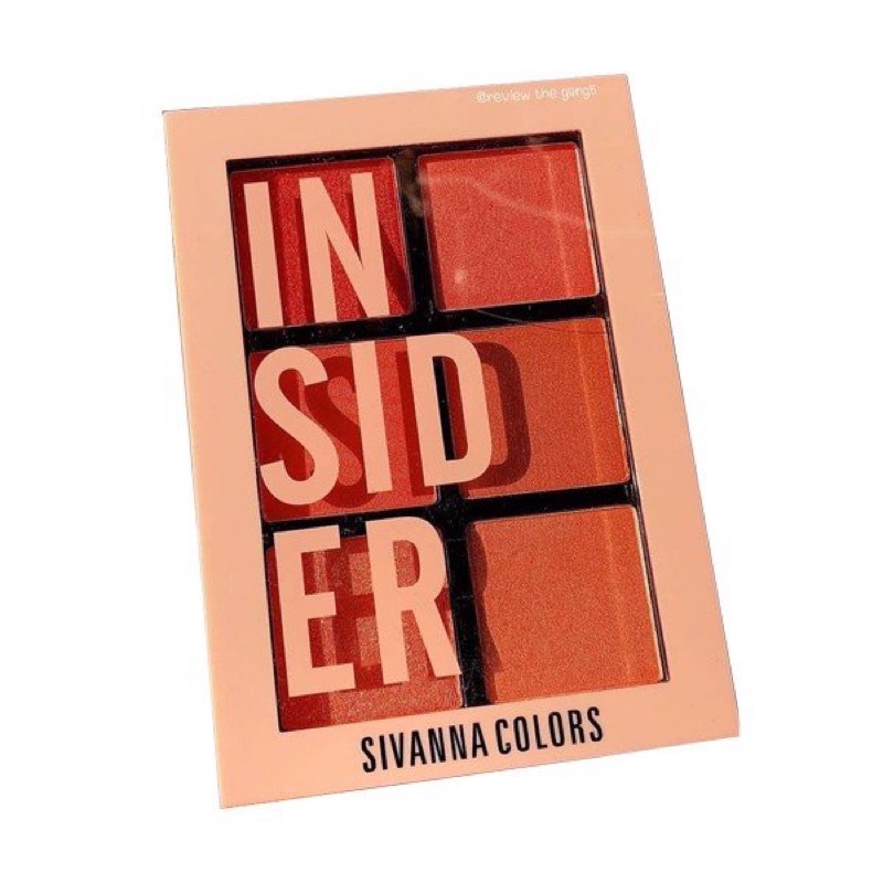 PHẤN MÁ HỒNG SIVANNA COLORS INSIDER INTENSITY BLUSHER PALETTE ✨✨