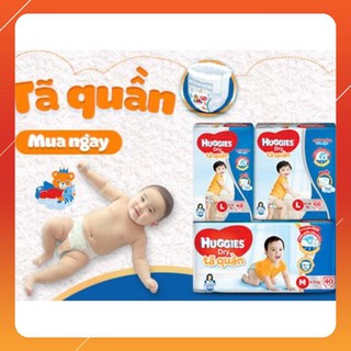 Tã quần Huggies M74/L68/XL62/XXL56 (đệm mây mới)
