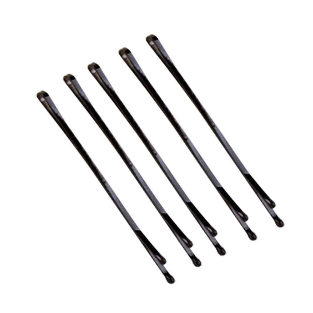 Kẹp tóc kim loại màu đen thiết kế đơn giản dễ phối đồ