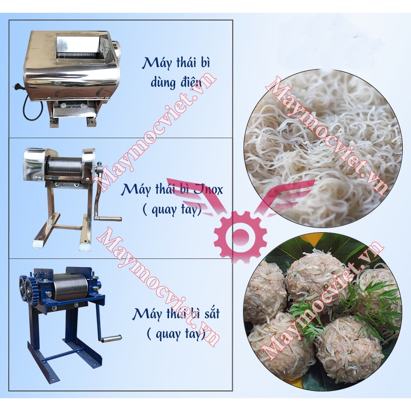 Máy thái bì heo làm nem nắm thơm ngon hảo hạng