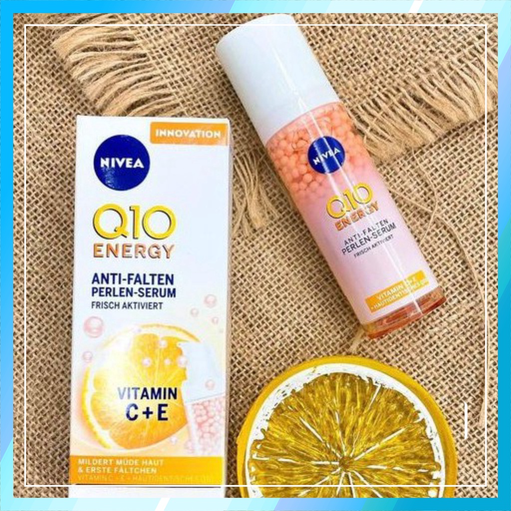 SERUM NIVEA Q10 ENERGY TINH CHẤT NG ỌC TR AI GIÚP GIẢM NẾP NHĂN & SẠM NÁM, CHO 1 LÀN DA RẠNG RỠ