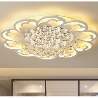 Đèn ốp trần mica cánh hoa hiện đại mo-9033, mo-9034 3 màu ánh sáng al