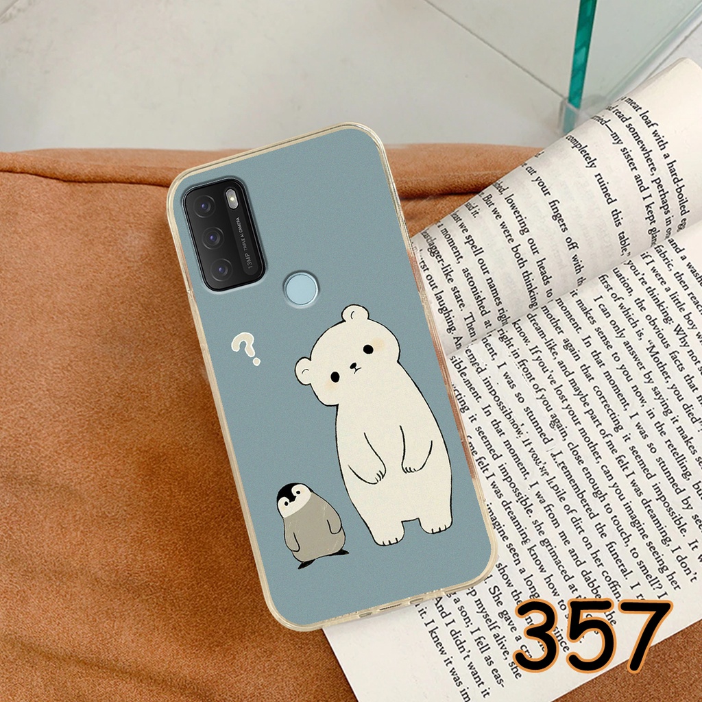 Ốp Lưng Vsmart Star 5 - Star 4 - Star 3 - Star in hình Cat&amp;Bear đáng yêu - Chất liệu Silicon siêu bền, bảo vệ máy