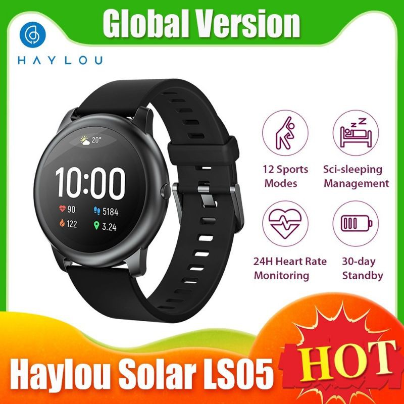 [BẢN QUỐC TẾ] Đồng hồ cảm ứng Haylou LS05 - Solar LS05 - Chính hãng Xiaomi