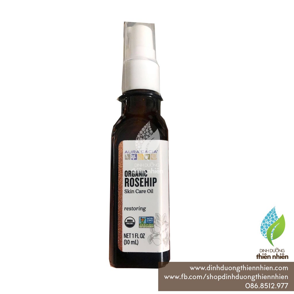 Dầu Nụ Tầm Xuân Hữu Cơ Aura Cacia Rosehip Oil, 30ml | BigBuy360 - bigbuy360.vn