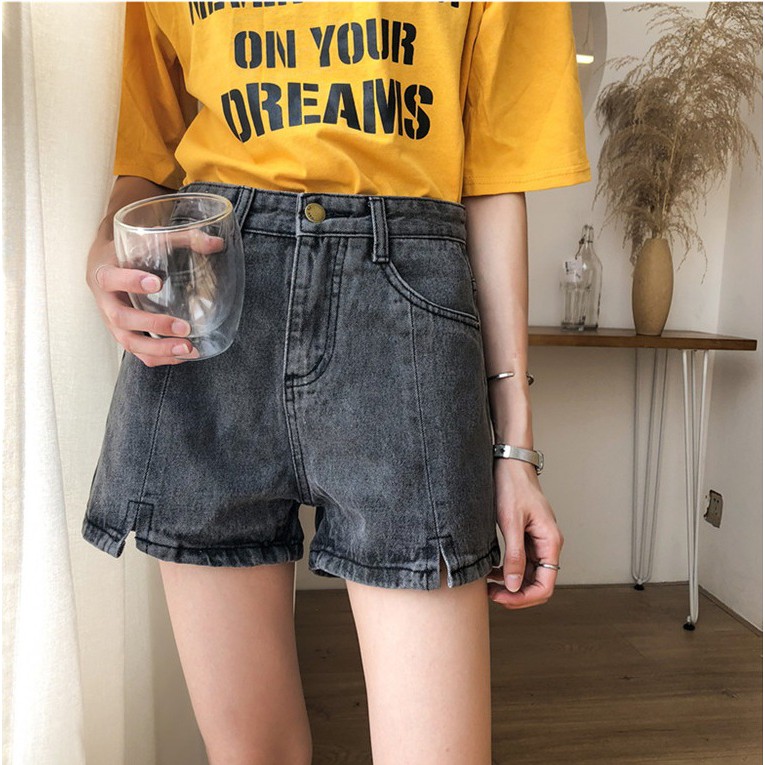 [SẴN] Quần shorts jean nữ lưng cao Ulzzang Quảng Châu QNJ27 | BigBuy360 - bigbuy360.vn