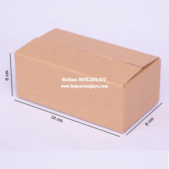 10 hộp carton 15x8x6 cm