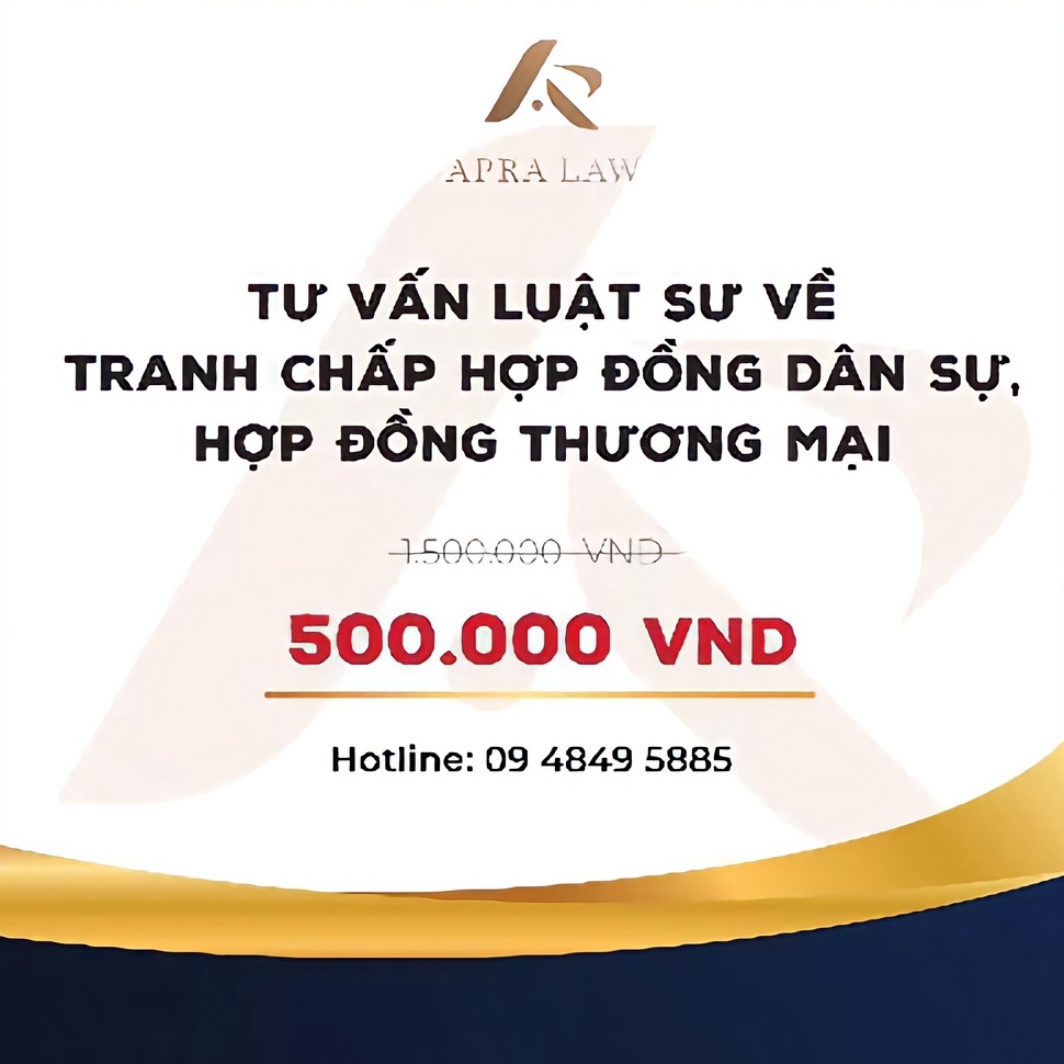 - Tư vấn tranh chấp về hợp đồng dân sự, hợp đồng thương mại - Công ty luật Apra