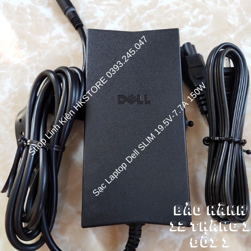 Sạc Laptop Dell Slim 19.5V-7.7A 150W Dell Alienware M11X R3, M14, M14x, M14x R2, M15x, M17x, M17x R3, M17x R4, Xps 17
