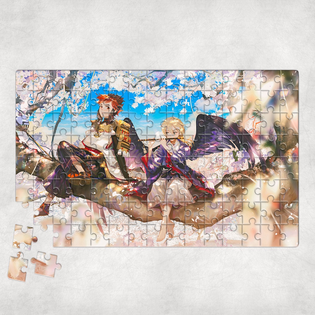 Tranh ghép hình A4, A5 Anime, xếp hình ONMYOUJI - Mẫu 1