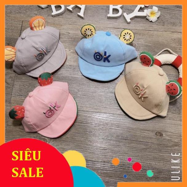Mũ lưỡi trai hình hoa quả cho bé