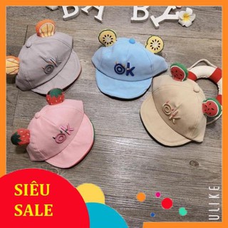 Mũ lưỡi trai hình hoa quả cho bé
