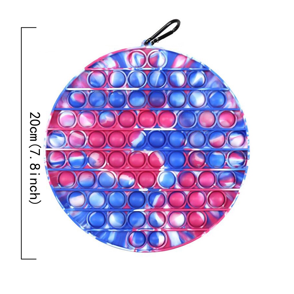 Đồ Chơi Nhấn Bong Bóng Silicon Giảm Căng Thẳng Nhiều Hình Dạng 20cm máy chơi Pop It