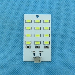 Module 12 bóng LED siêu sáng nguồn micro USB- Linhkiendientusv.vn