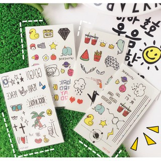 Combo 10 Hình xăm mini cá tính DIY phong cách