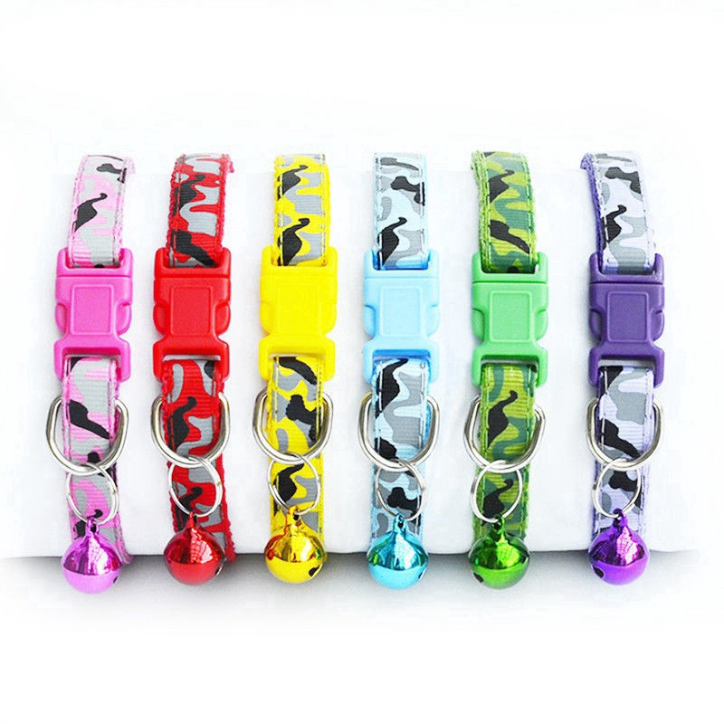 VÒNG CỔ LỤC LẠC CHO PET THÚ CƯNG CHÓ MÈO In hình rằn ri Chất liệu dù - Pet shop Uytinpro