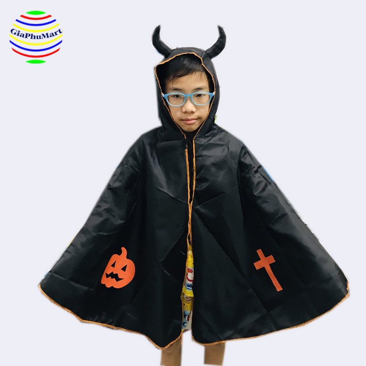 Áo Choàng Halloween - Áo Choàng Sừng - Áo Choàng Người Dơi