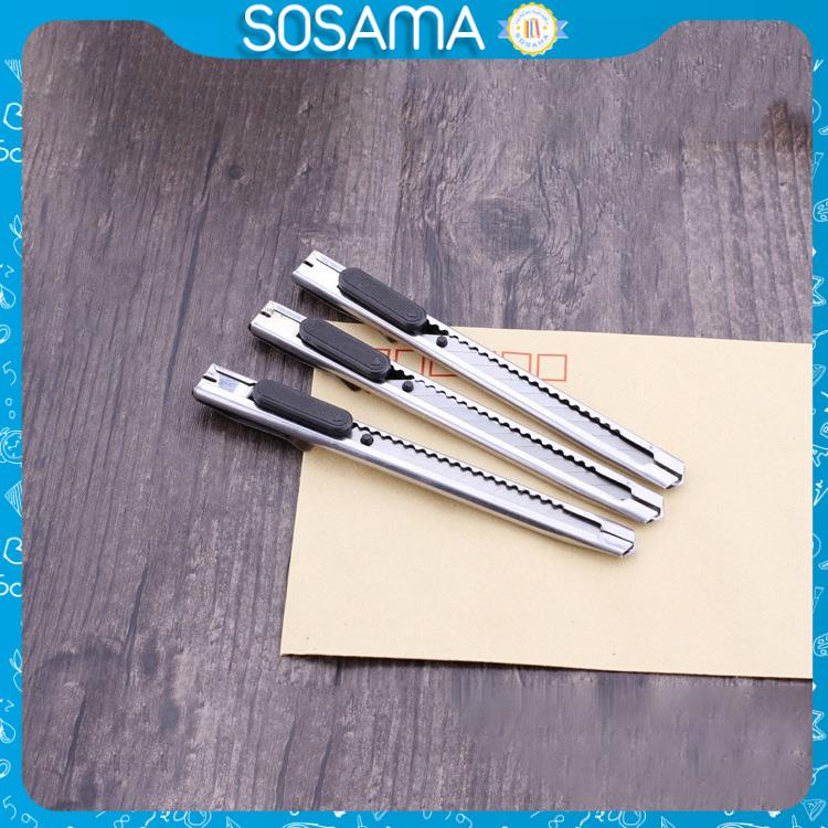 Dao rọc giấy SOSAMA dao cắt giấy vỏ thép không rỉ siêu bền SK-001352