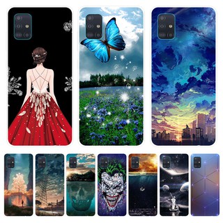 Ốp điện thoại họa tiết sành điệu bằng silicon cho SAMSUNG GALAXY A51