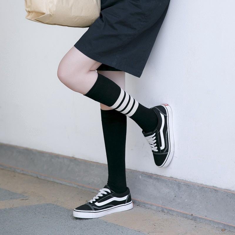 Tất vớ cao bắp chân - Style Hàn Quốc uzzlang đáng yêu - Cotton mềm mại mix đồ siêu chất