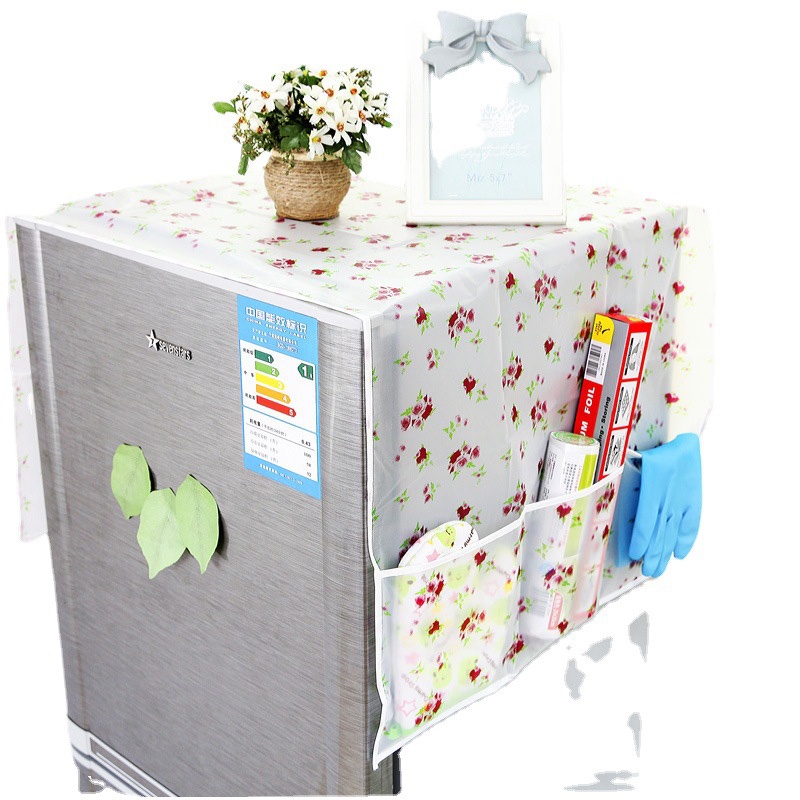 Tấm phủ tủ lạnh chống nước và bụi bẩn chất liệu PEVA cao cấp có ngăn chia để đồ BeeJoo