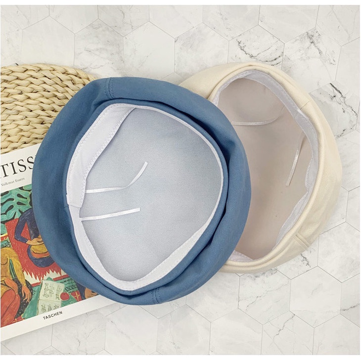 Mũ nồi Korea phong cách Retro màu trơn xinh xắn dễ phối đồ Hayna Hats - M38