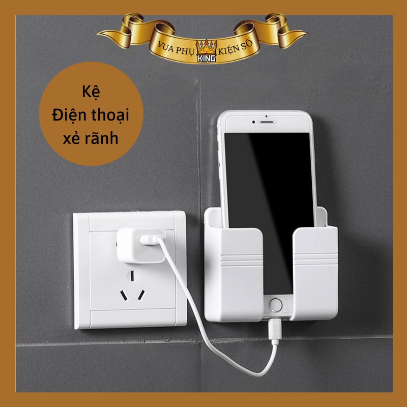 Khay để điều khiển xẻ rãnh - Kệ điện thoại dán tường đã năng, với miếng dán tường chắc chắn. | BigBuy360 - bigbuy360.vn