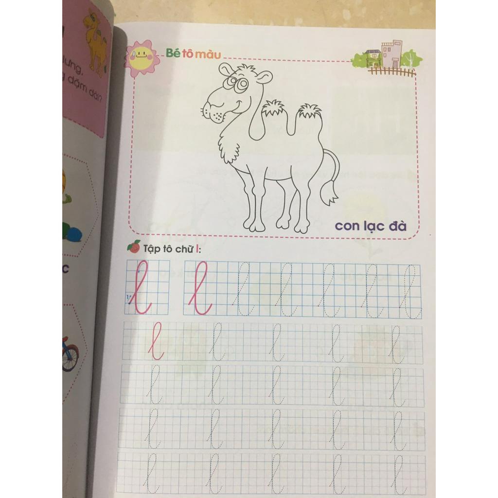 Sách - Mai em vào lớp 1-Vở bé làm quen với chữ cái ( dành cho trẻ tuề 5-6 tuổi )