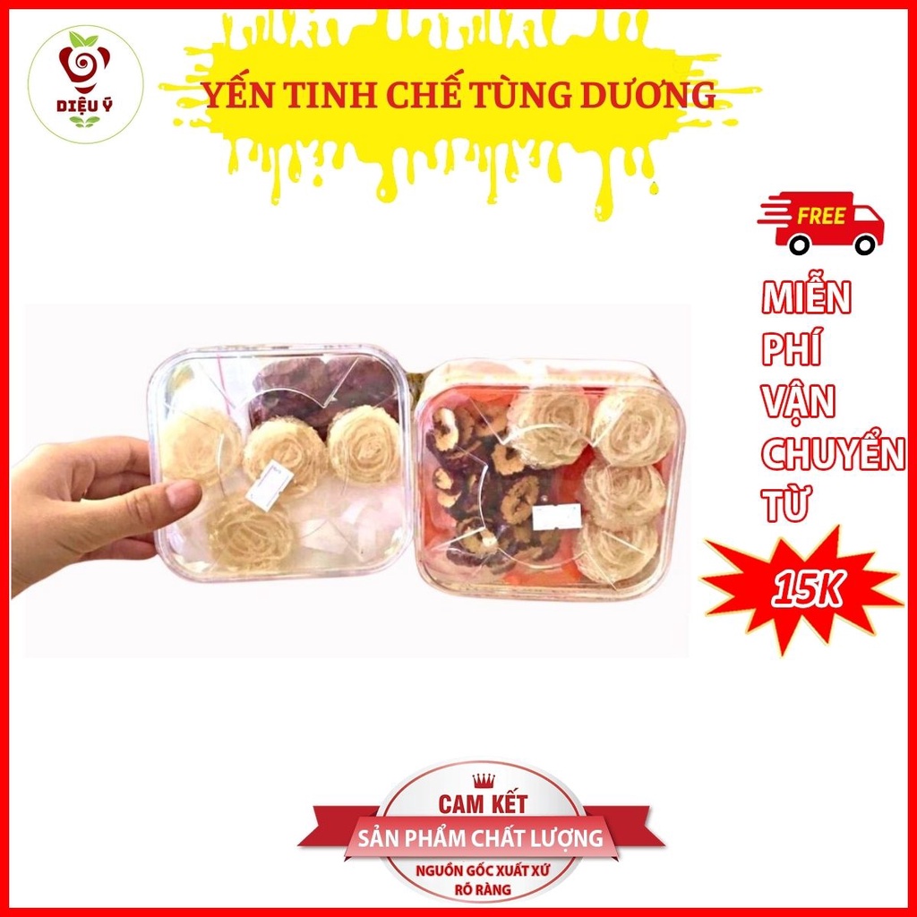 Tổ yến tinh chế Tùng Dương, yến nhà nguyên tổ, yến sào nguyên chất 20g