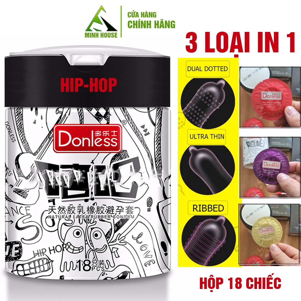 Donless Hip-hop Bao cao su bcs Condom 6 in 1 Malaysia Minh House