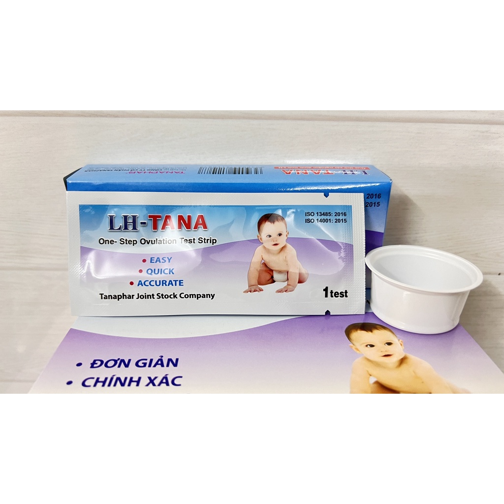 Que thử rụng trứng LH tana,dụng cụ phát hiện ngày rụng trứng nhanh chính xác cao.suckhoechomoinha