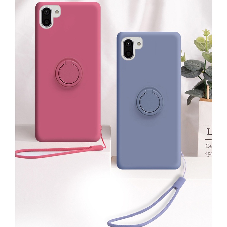 Sharp Aquos R Compact R2 R3 R6 Zero 2 SHV40 Vỏ silicon lỏng có dây buộc Vỏ điện thoại