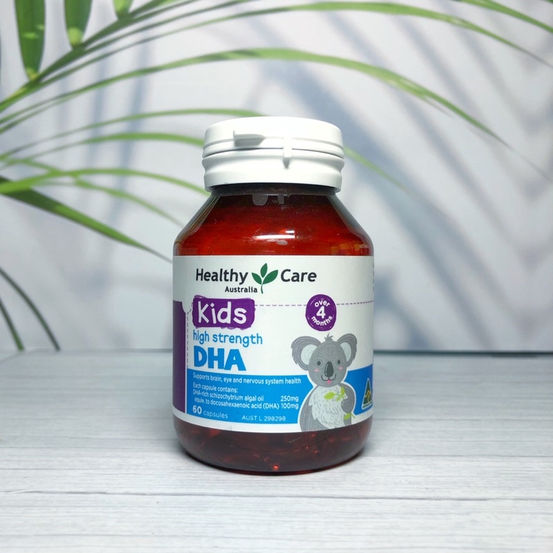 DHA vị chanh cho bé 4m+ Healthy Care DHA 60v úc