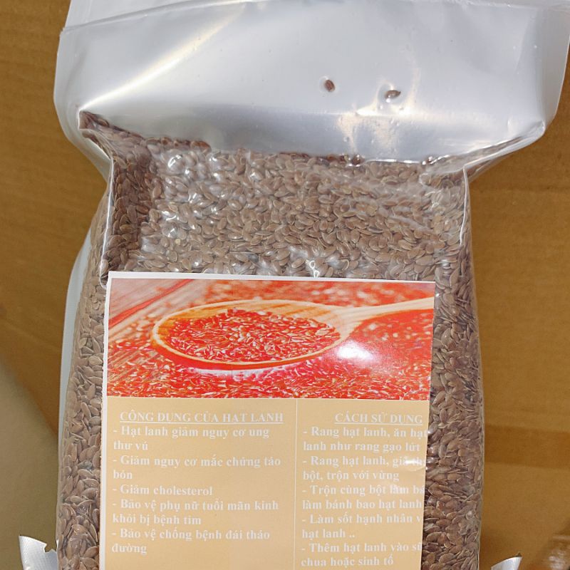 Hạt lanh nâu hạt sống