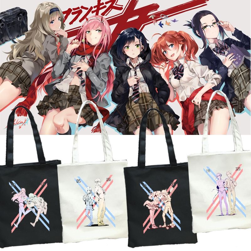 Túi Tote/ Túi Vải Canvas Anime Manga Darling in the FranXX In Theo Yêu Cầu