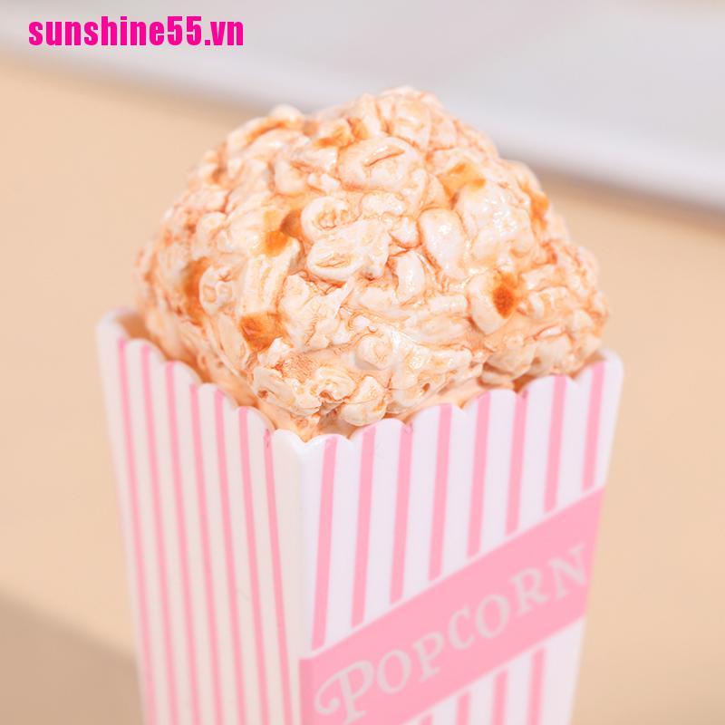 【Sunvn】1PC 1/12 Miniature Dollhouse Popcorn Food Model Pretend Play Doll House