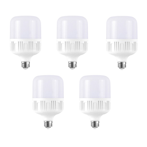 Bộ 5 bóng đèn led búp trụ 25w kín nước siêu sáng siêu bền