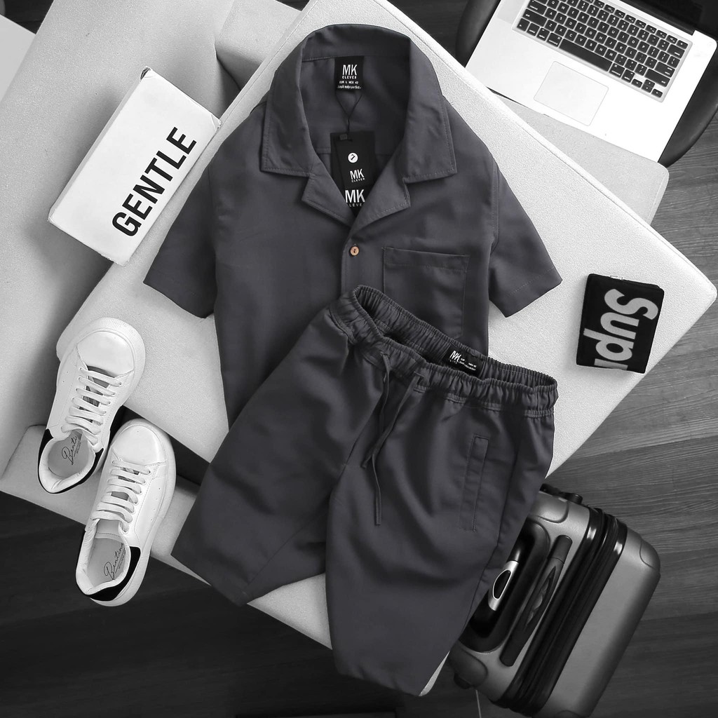 Bộ Tằm Thái Nam Chất Vải Lụa Cotton Cao Cấp DB01 | BigBuy360 - bigbuy360.vn