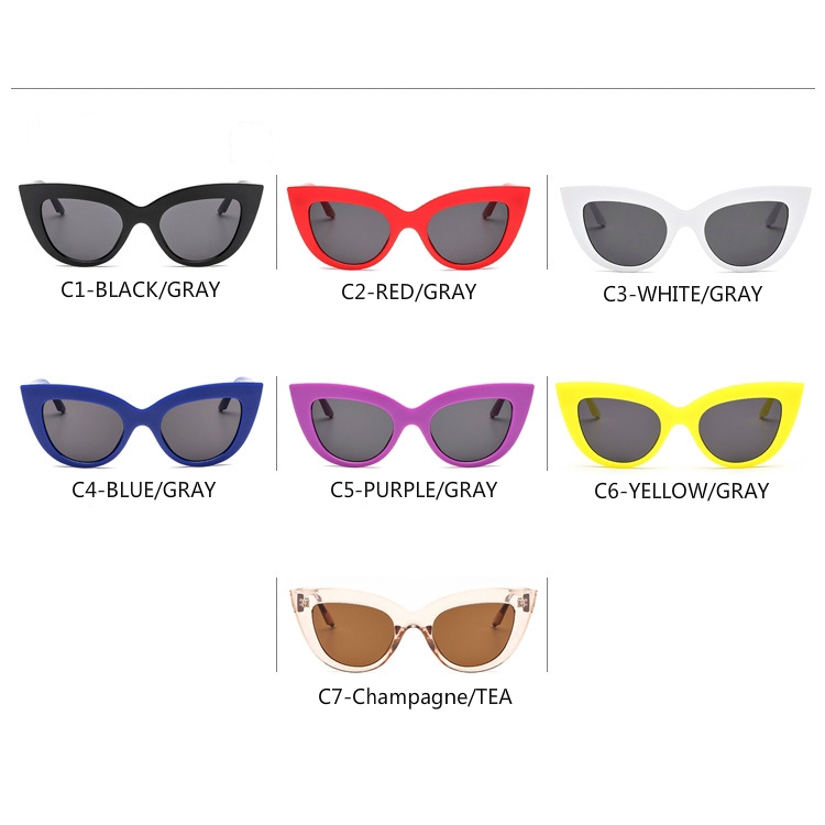 Kính mát gọng mắt mèo phong cách Âu Mỹ thời trang cho nam nữ