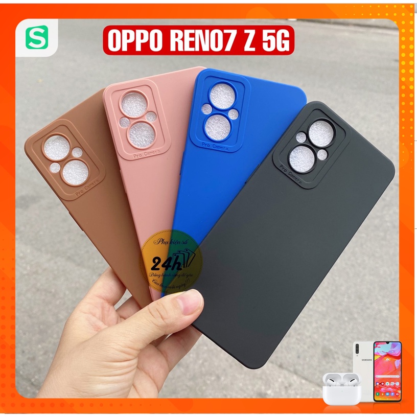 Ốp lưng dẻo màu OPPO Reno 7 Z 5G Reno7 Z 5G Reno 7Z 5G có gờ bảo vệ camera - Phukienso24h