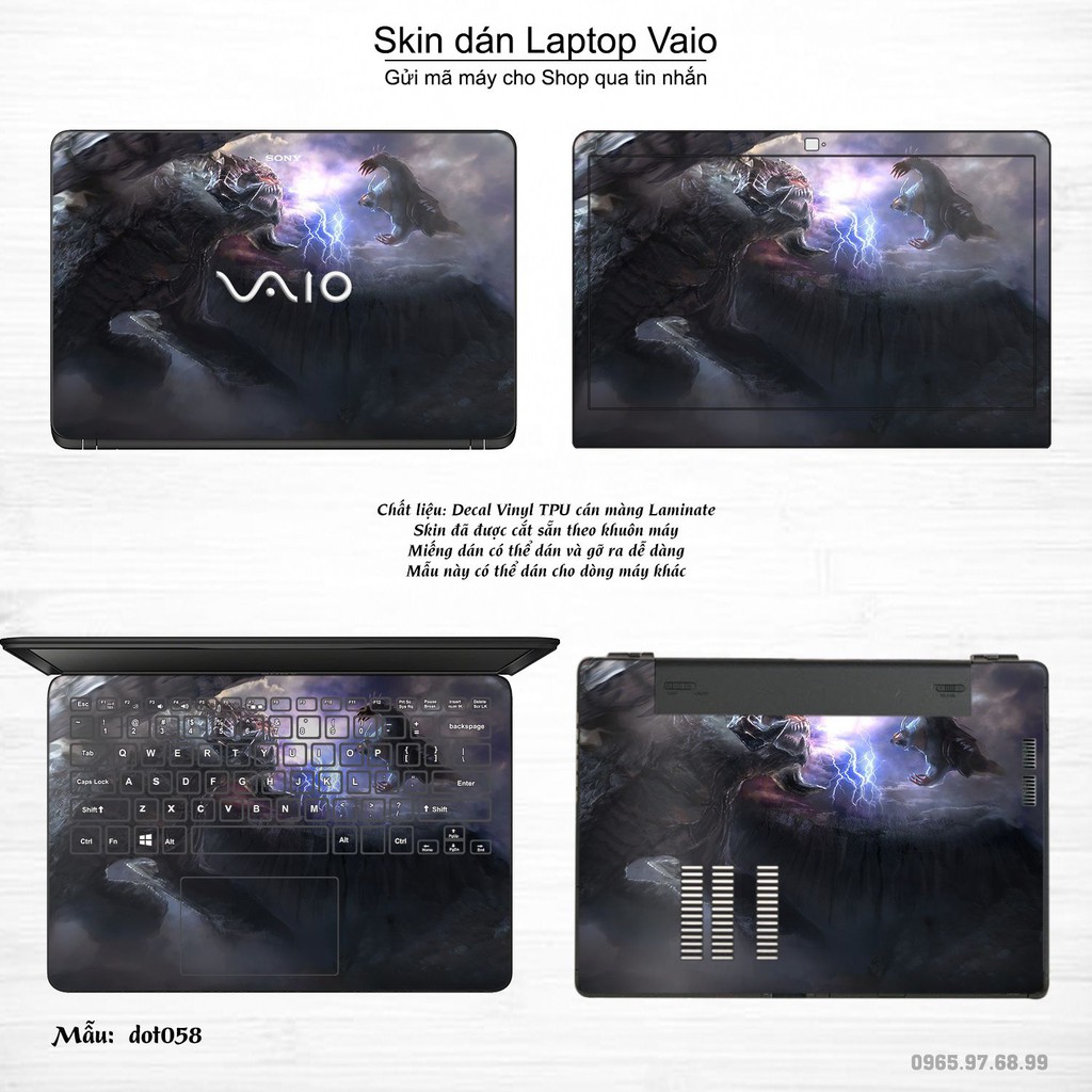 Skin dán Laptop Sony Vaio in hình Dota 2 _nhiều mẫu 10 (inbox mã máy cho Shop)