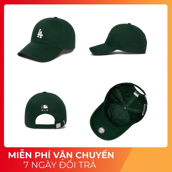 Nón M.L.B Logo LA Xanh - Hàng Xuất Xin Full Chip - Date Mới 2021